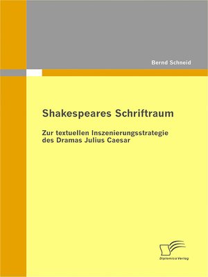 cover image of Shakespeares Schriftraum